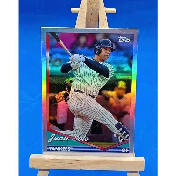 Juan Soto #289 2024 Topps Archive Rainbow Foil SSP 140/199 Yankees - Picture 2 of 7